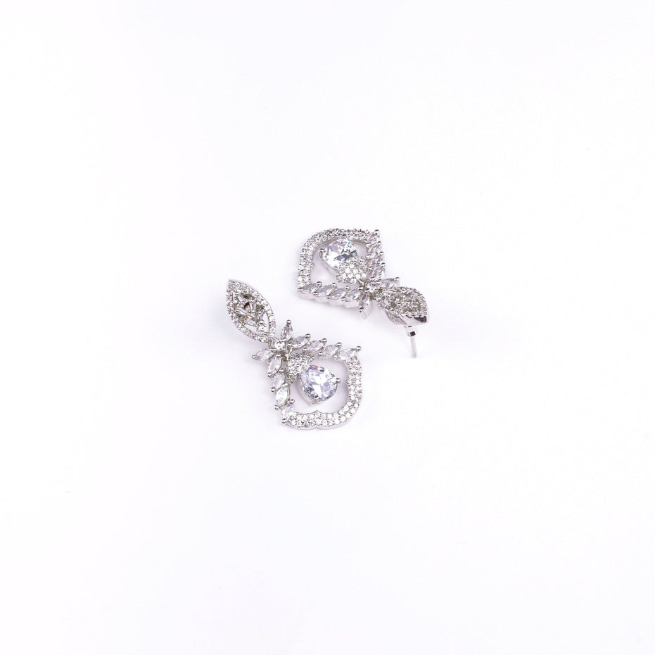 Opal Touch - Vibrant Red-White Studs - Earrings