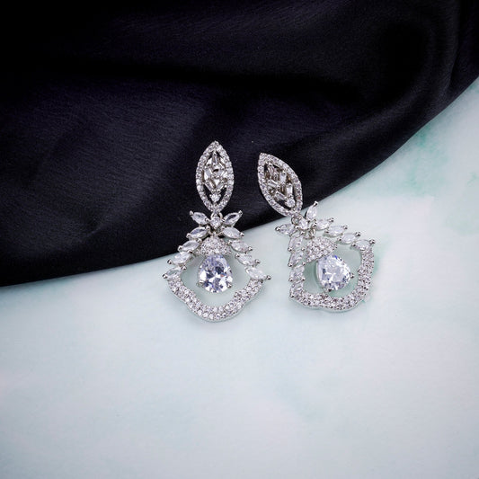 Opal Touch - Vibrant Red-White Studs - Earrings