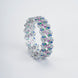 Opal Touch - Vibrant Rhodium Bangles Set (Pack of 2) - Bangles