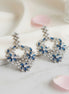 Vibrant Rhodium Earrings - Opal Touch