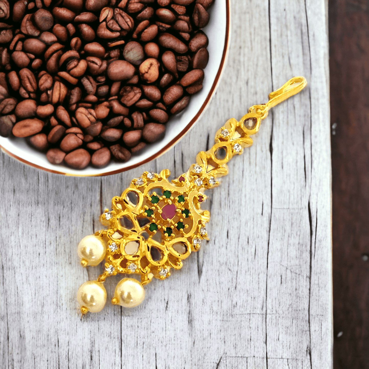 Opal Touch - Vibrant Verde Gold Plated Tika - Tika