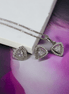 Opal Touch - Vintage-Inspired Rhodium Locket Set with Pearl - Locket Set