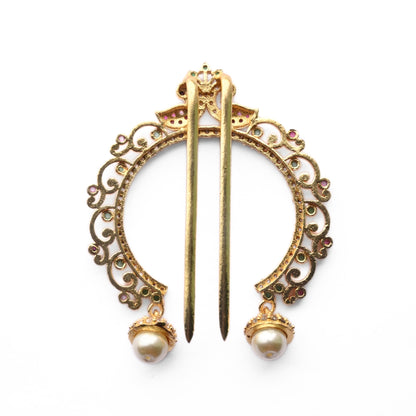 Vintage Red Green White JudaPin - Opal Touch