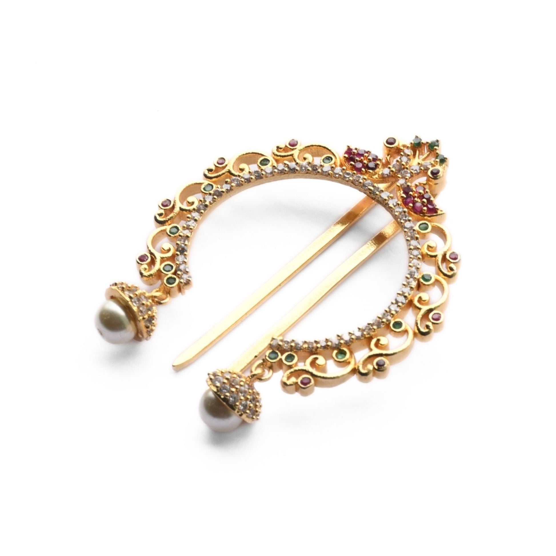 Vintage Red Green White JudaPin - Opal Touch