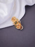 Saree Pin - Vintage Red Green White Saree Pin - Opal Touch