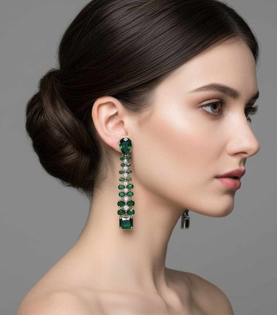 Vivid Crystal Dangle Earrings - Opal Touch