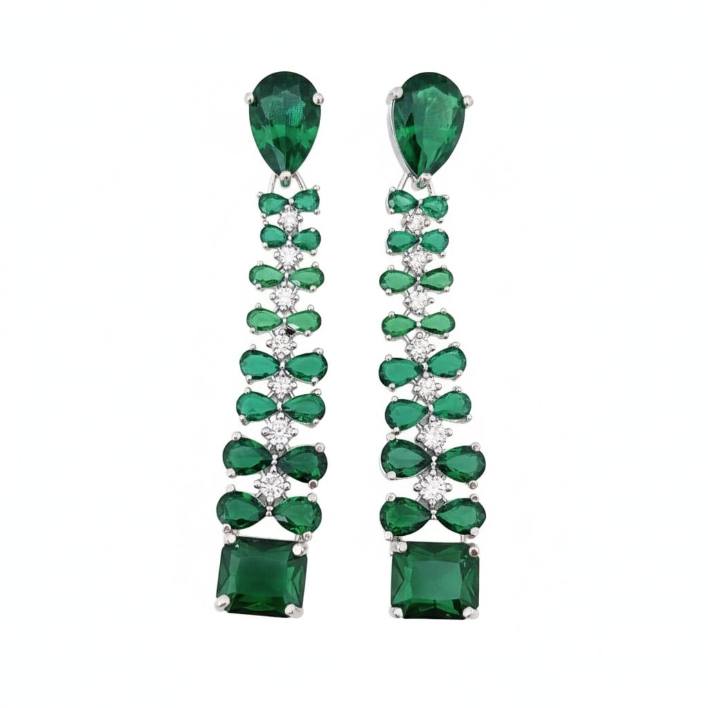 Vivid Crystal Dangle Earrings - Opal Touch