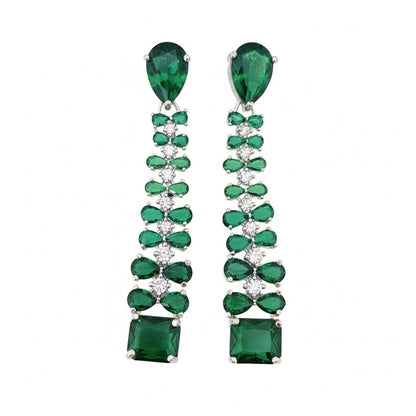 Vivid Crystal Dangle Earrings - Opal Touch