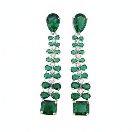 Vivid Crystal Dangle Earrings - Opal Touch