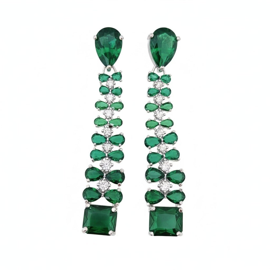 Vivid Crystal Dangle Earrings - Opal Touch