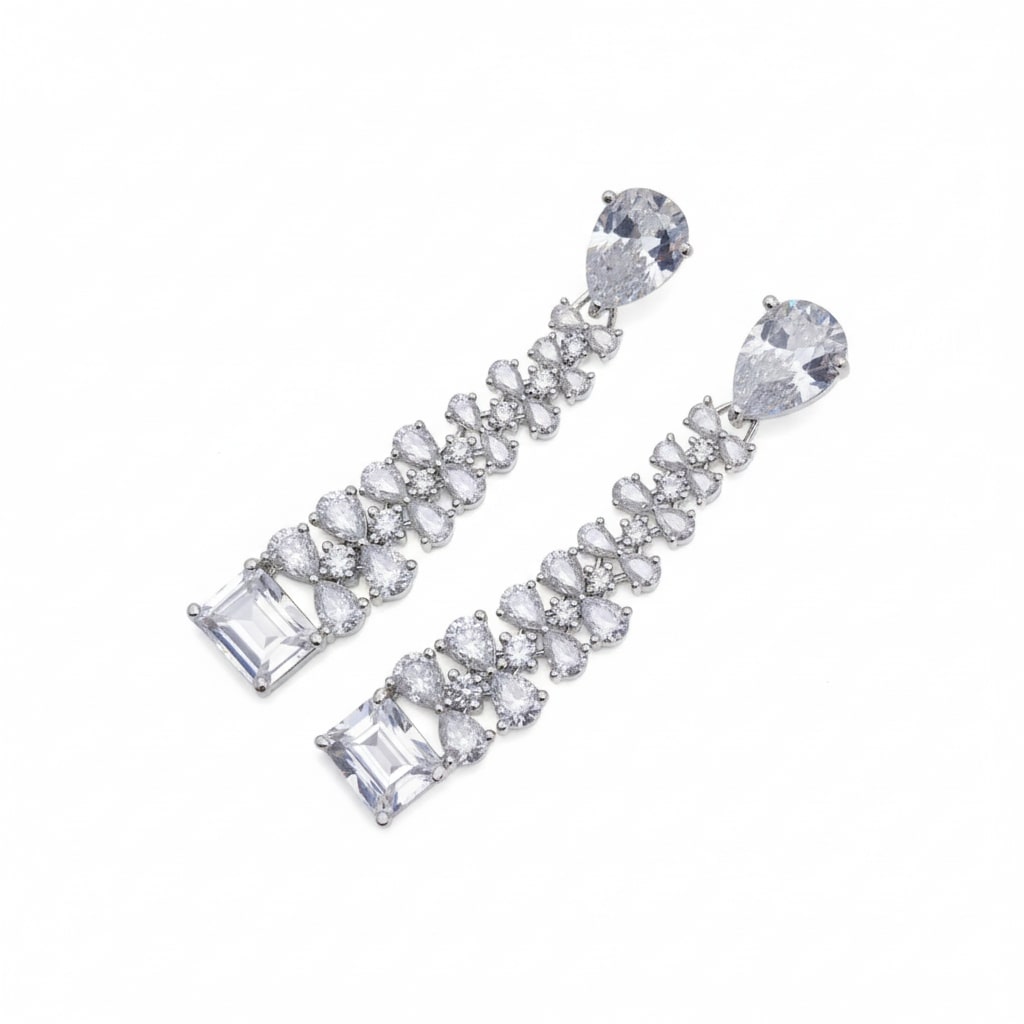 Vivid Crystal Dangle Earrings - Opal Touch