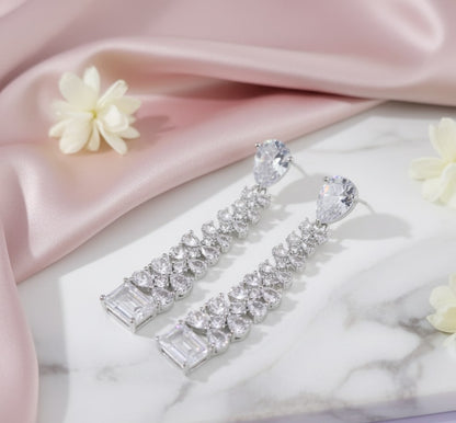 Vivid Crystal Dangle Earrings - Opal Touch