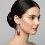Vivid Crystal Dangle Earrings - Opal Touch