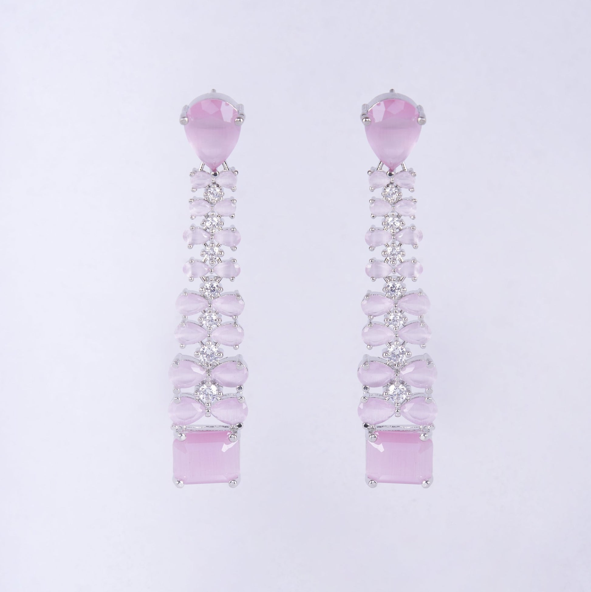 Opal Touch - Vivid Crystal Dangle Earrings - Earrings