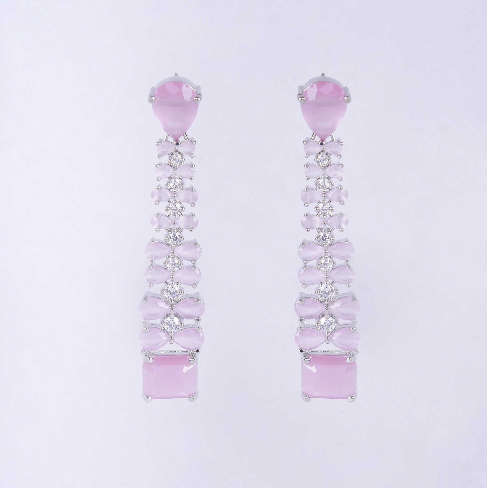 Opal Touch - Vivid Crystal Dangle Earrings - Earrings