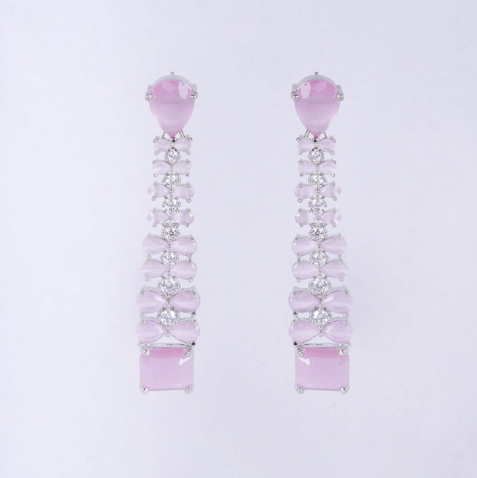Opal Touch - Vivid Crystal Dangle Earrings - Earrings