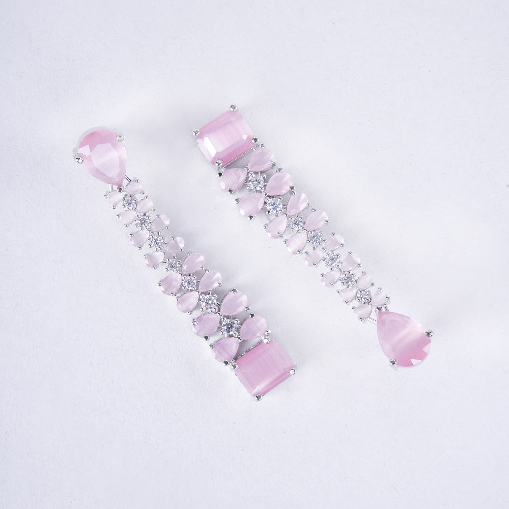 Opal Touch - Vivid Crystal Dangle Earrings - Earrings