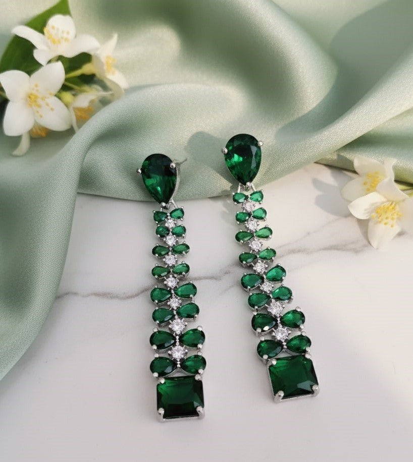 Vivid Crystal Dangle Earrings - Opal Touch