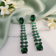 Vivid Crystal Dangle Earrings - Opal Touch
