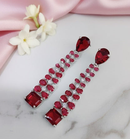 Vivid Crystal Dangle Earrings - Opal Touch