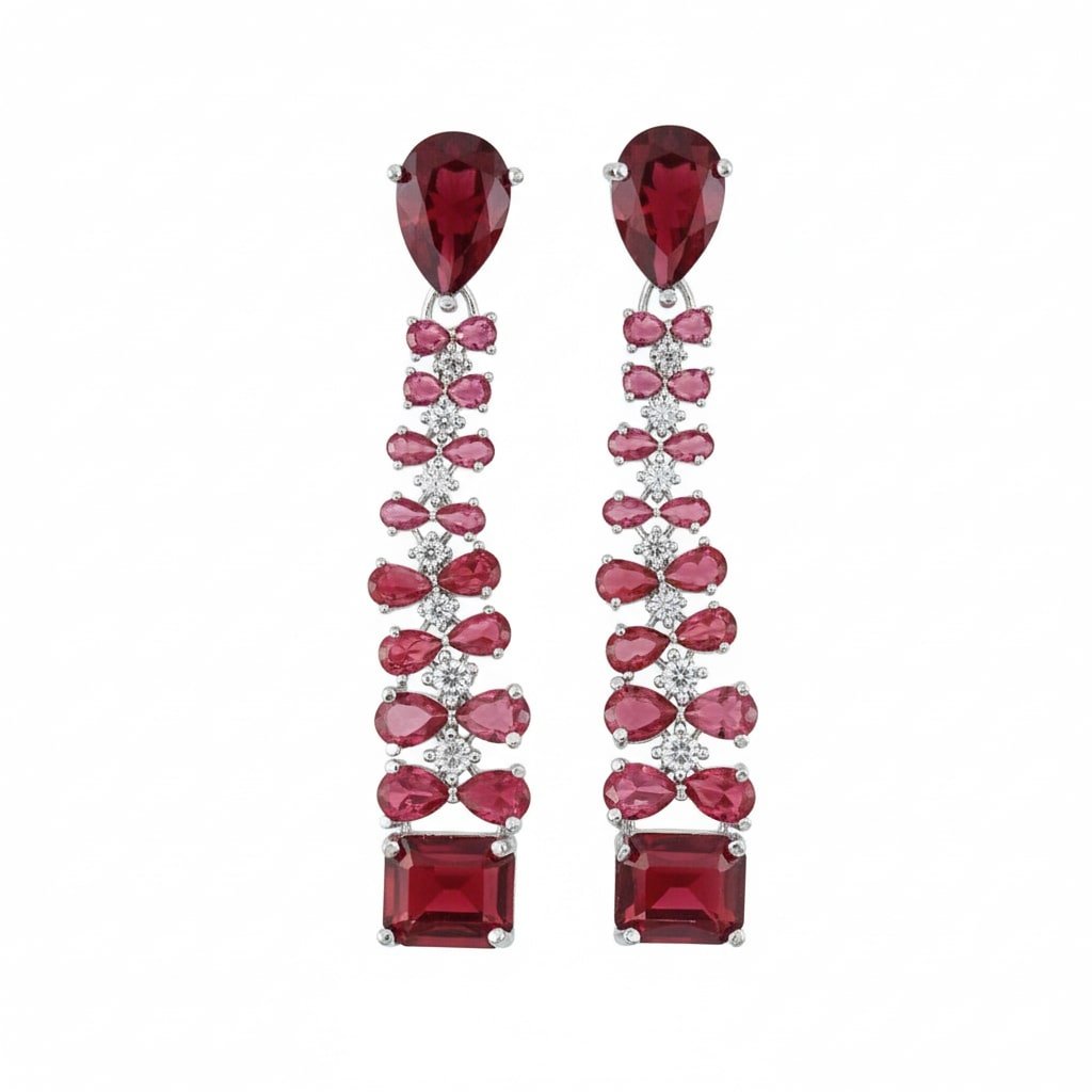 Vivid Crystal Dangle Earrings - Opal Touch