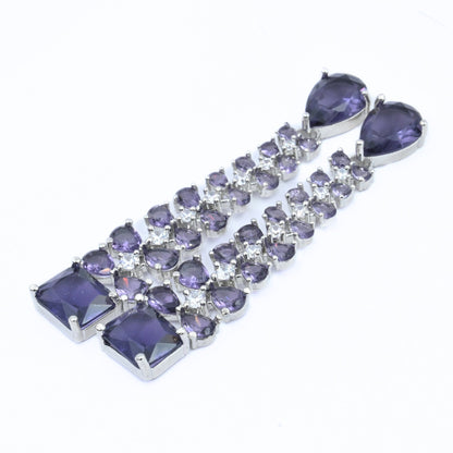 Vivid Crystal Dangle Earrings - Opal Touch