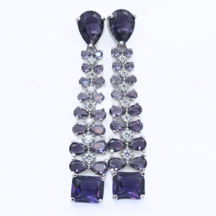 Vivid Crystal Dangle Earrings - Opal Touch