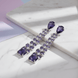 Vivid Crystal Dangle Earrings - Opal Touch