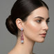 Vivid Crystal Dangle Earrings - Opal Touch