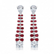 Vivid Crystal Dangle Earrings - Opal Touch
