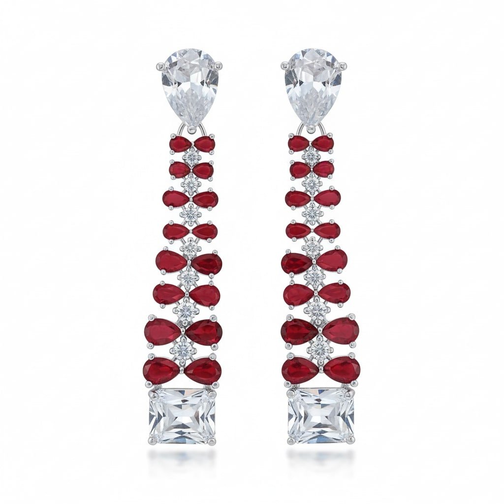 Vivid Crystal Dangle Earrings - Opal Touch