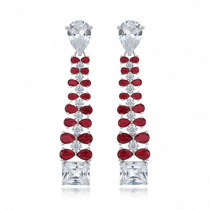 Vivid Crystal Dangle Earrings - Opal Touch