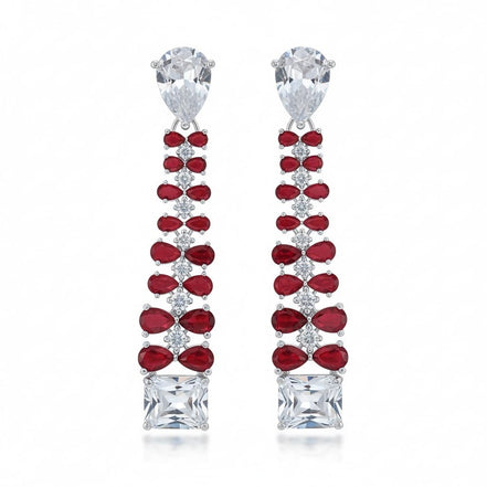 Vivid Crystal Dangle Earrings - Opal Touch