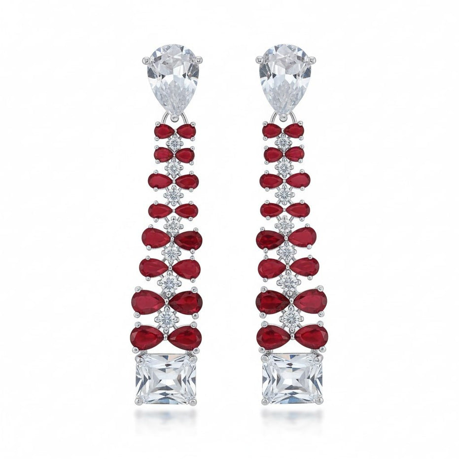 Vivid Crystal Dangle Earrings - Opal Touch