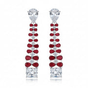 Vivid Crystal Dangle Earrings - Opal Touch