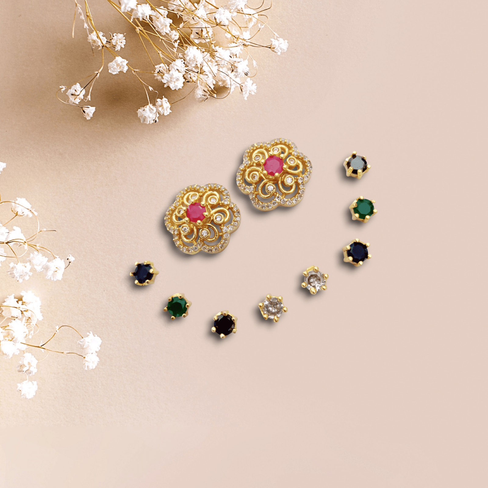 Opal Touch - Whimsical Prism Sparkle Earrings - Earrings