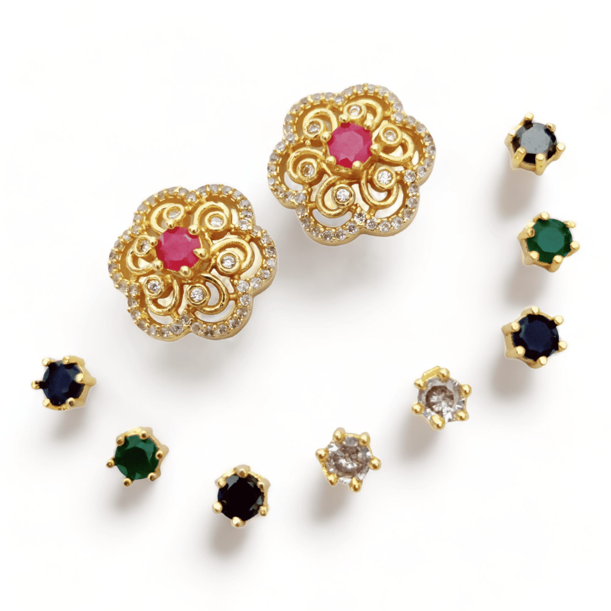 Opal Touch - Whimsical Prism Sparkle Earrings - Earrings