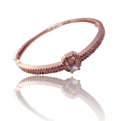 White Brilliance Rose Gold Bracelet - Opal Touch