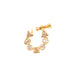 Opal Touch - White CZ Gold Nose Pin - Nose pin