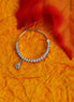Opal Touch - White CZ Gold Nose Pin - Nose pin