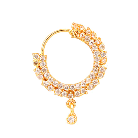 Opal Touch - White CZ Nose Pin - Nose pin