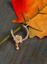 Opal Touch - White Gold Floral Nose Pin - Nose pin