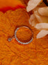 Opal Touch - White Gold Nose Pin - Nose pin