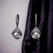 Opal Touch - White Noir Earrings - Earrings