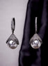 Opal Touch - White Noir Earrings - Earrings