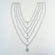Opal Touch - White Pearl Rhodium Elegance Necklace - Necklace