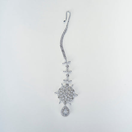 Opal Touch - White Pearl Rhodium Elegance Necklace - Necklace