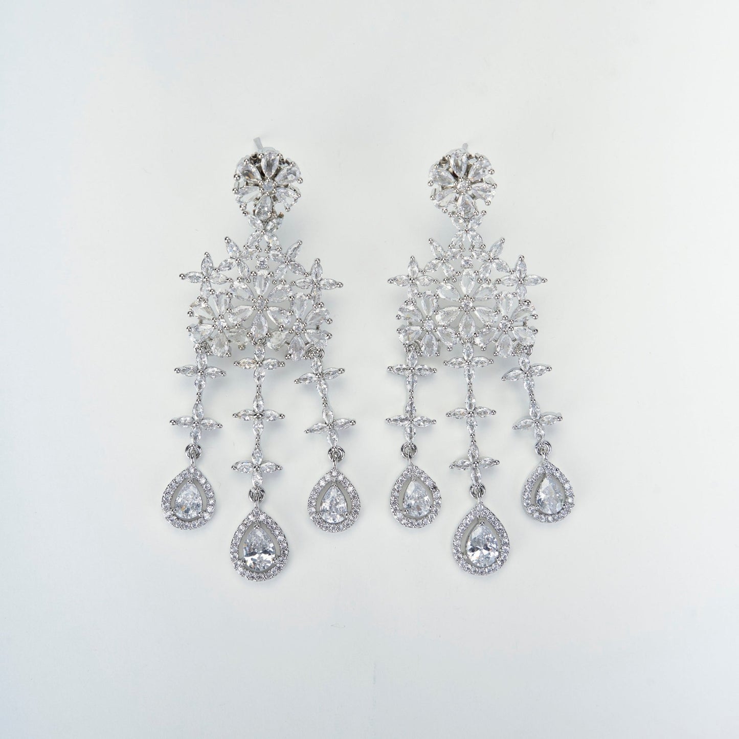 Opal Touch - White Pearl Rhodium Elegance Necklace - Necklace