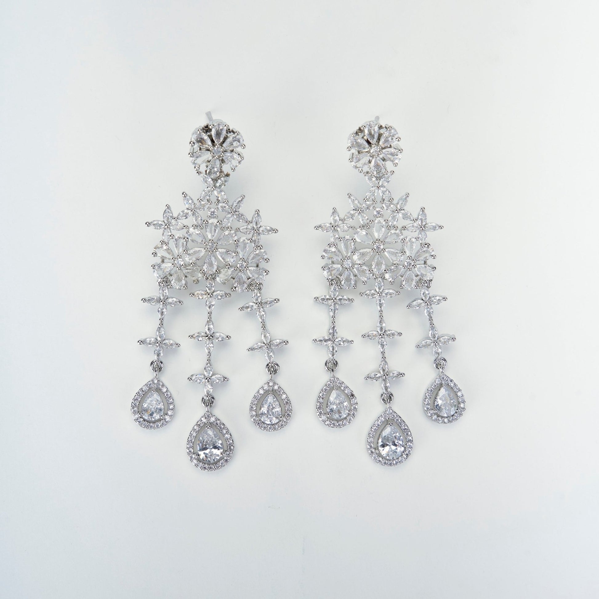 Opal Touch - White Pearl Rhodium Elegance Necklace - Necklace