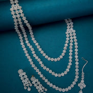 Opal Touch - White Pearl Rhodium Necklace - Necklace